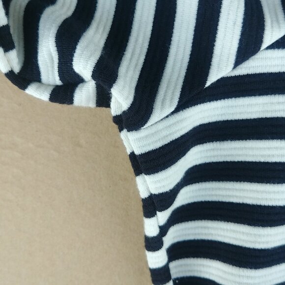 Old Navy Black and White Striped Long Sleeve Dress - Picture 7 of 13